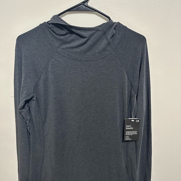 GAP Gray Off-the-Shoulder Sweater - Picture 2 of 6